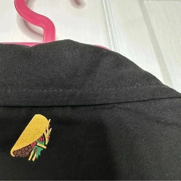 Molokai Surf Co Taco Shirt Button-Down Black & Yellow NWT Size Large - Picture 11 of 16